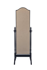 Cabot Rectangular Cheval Mirror with Arched Top Black | Coaster | Home Elegance USA