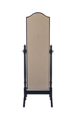 Cheval Mirror - Cabot Rectangular Cheval Mirror with Arched Top Black