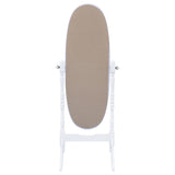 Cheval Mirror - Foyet Oval Cheval Mirror White