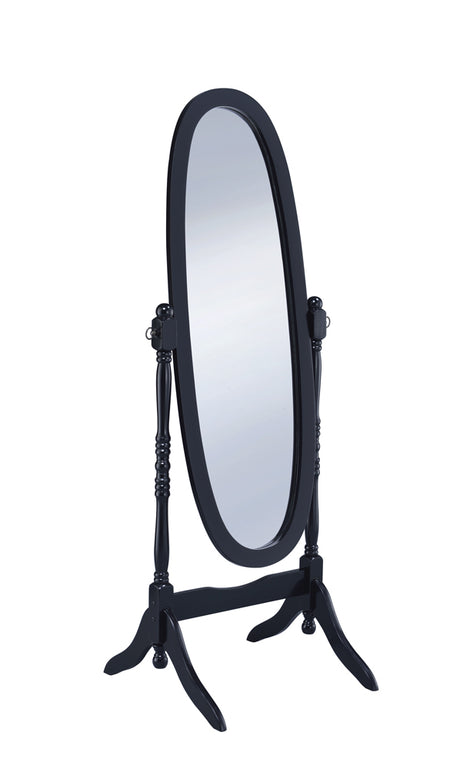 Cheval Mirror - Foyet Oval Cheval Mirror Black