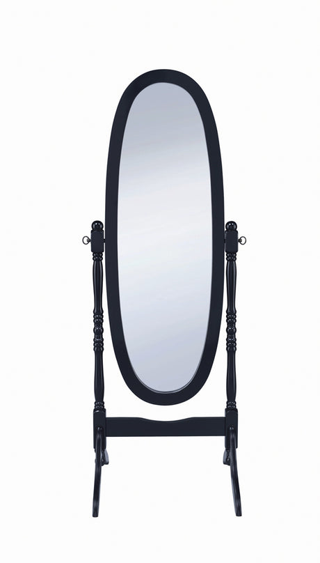 Cheval Mirror - Foyet Oval Cheval Mirror Black