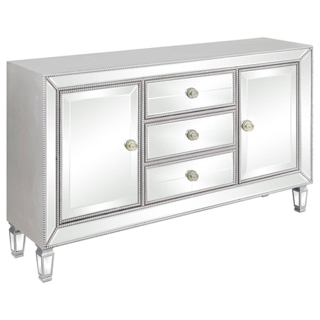 Leticia 3 - drawer Accent Cabinet Silver | Coaster | Home Elegance USA