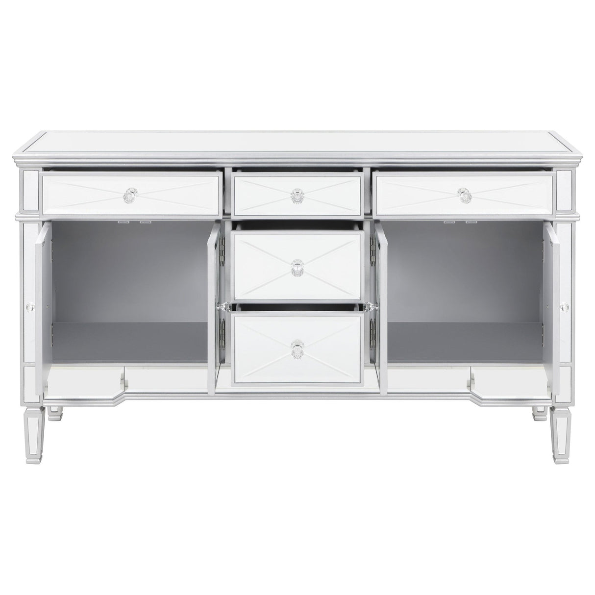 Duchess 5 - drawer Accent Cabinet Silver - 950849 - image - 3