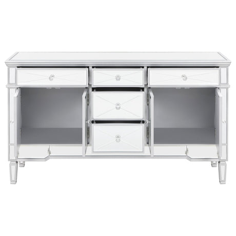 Duchess 5 - drawer Accent Cabinet Silver | Coaster | Home Elegance USA