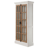 Tall Accent Cabinet - Tammi 2-door Tall Cabinet Antique White and Brown