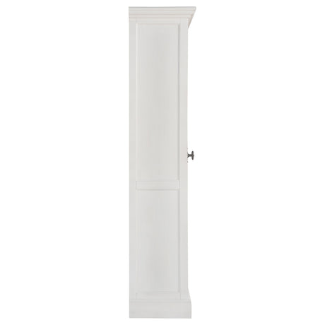 Tall Accent Cabinet - Tammi 2-door Tall Cabinet Antique White and Brown