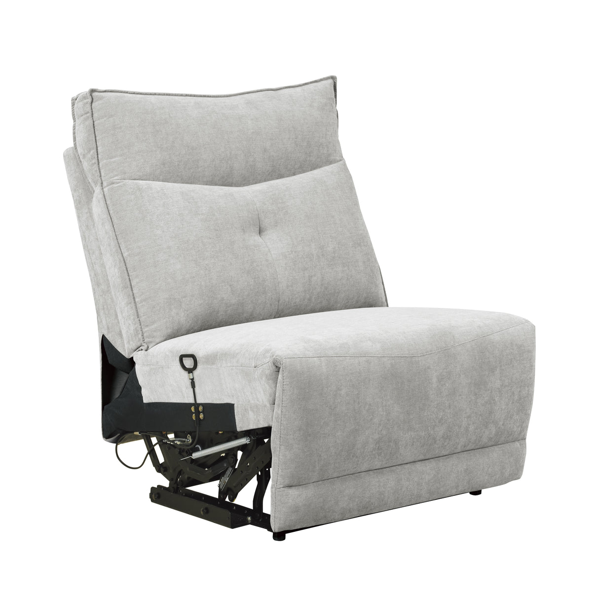 Tesoro 6Pc Modular Reclining Sectional with Right Chaise in Mist Gray – Homelegance