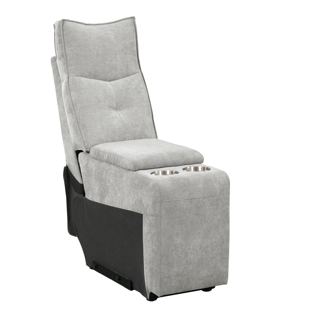 Tesoro 6Pc Modular Reclining Sectional with Right Chaise in Mist Gray – Homelegance