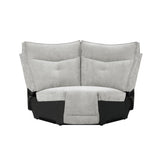 Tesoro 6Pc Modular Reclining Sectional with Right Chaise in Mist Gray – Homelegance