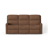 Catalina Transitional Fabric Power Reclining Sofa With Power Headrests | Flexsteel