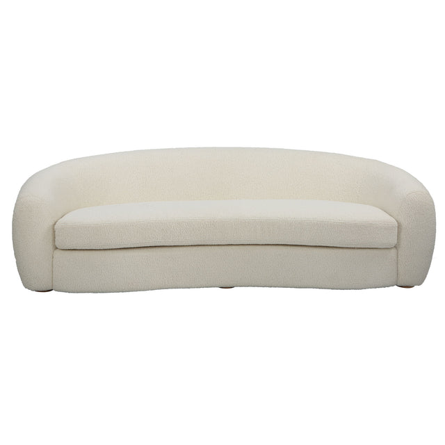 Capra Art Deco White Sofa by Uttermost - View 1