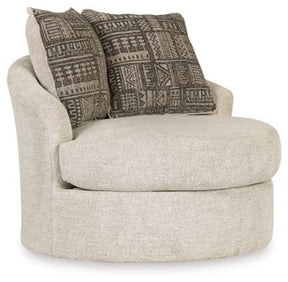 Ashley Stone Soletren Swivel Accent Chair - Chenille | Home Elegance USA
