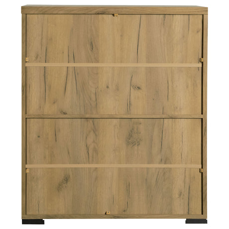 Shoe Cabinet - Bristol Metal Mesh Door Accent Cabinet Golden Oak