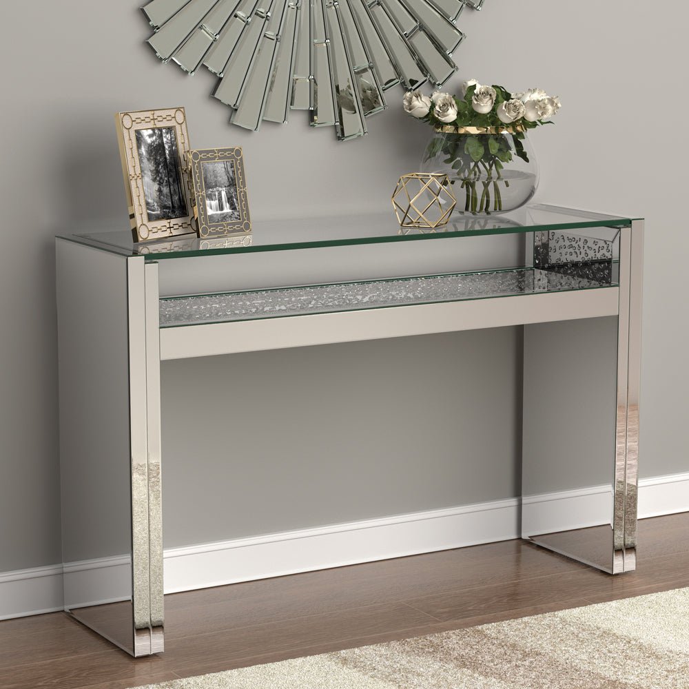 Console Table - Edna 1-shelf Console Table Silver