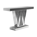 Crocus Rectangular Console Table Silver | Coaster | Home Elegance USA