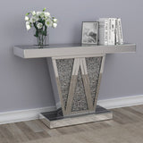 Crocus Rectangular Console Table Silver | Coaster | Home Elegance USA