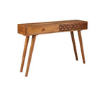 Console Table - Lotus 2-drawer Console Table Natural Brown