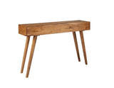 Console Table - Lotus 2-drawer Console Table Natural Brown