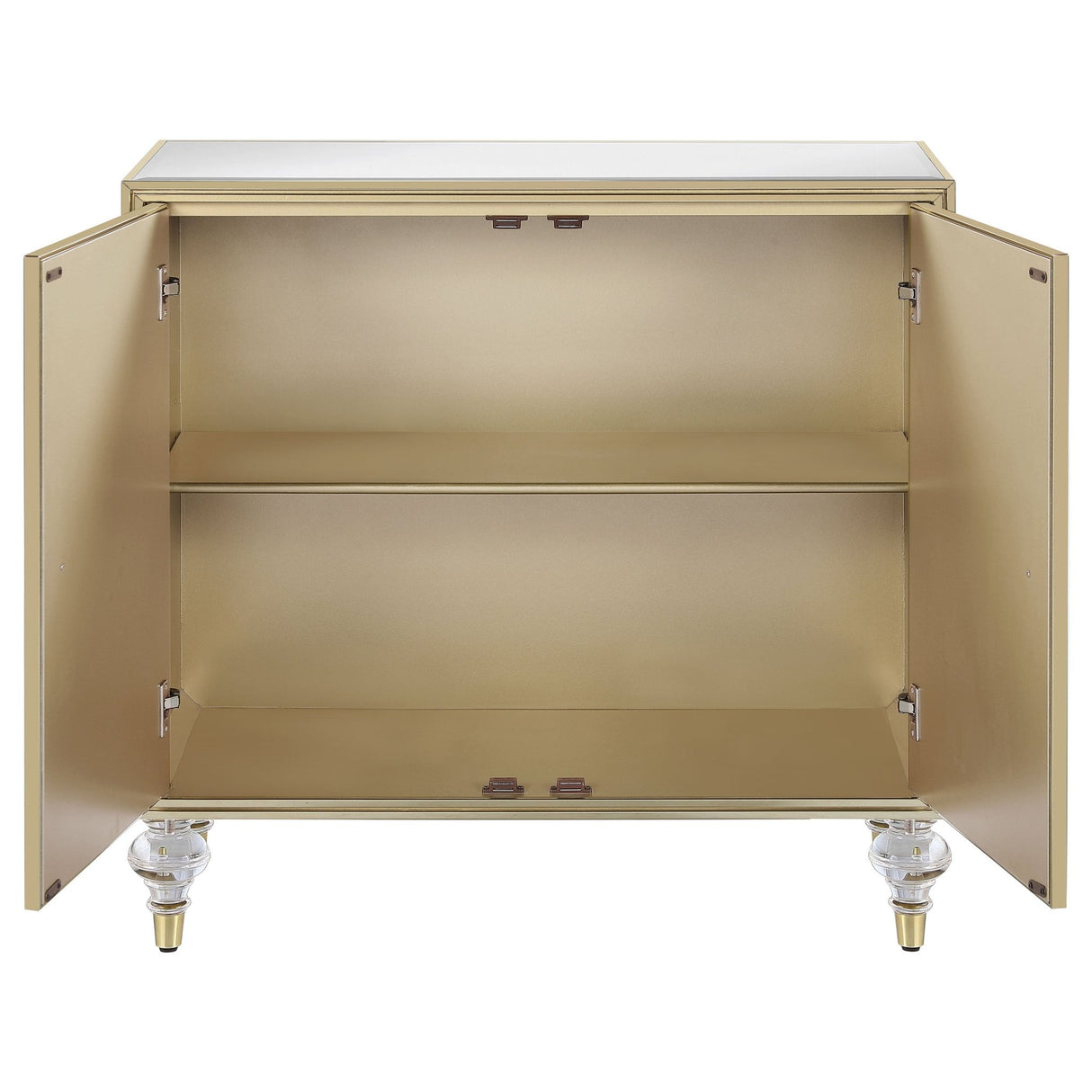 Astilbe 2 - door Accent Cabinet Mirror and Champagne - 951851 - image - 4