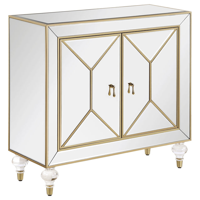 Lupin 2 - door Accent Cabinet Mirror and Champagne - 951854 - image - 1