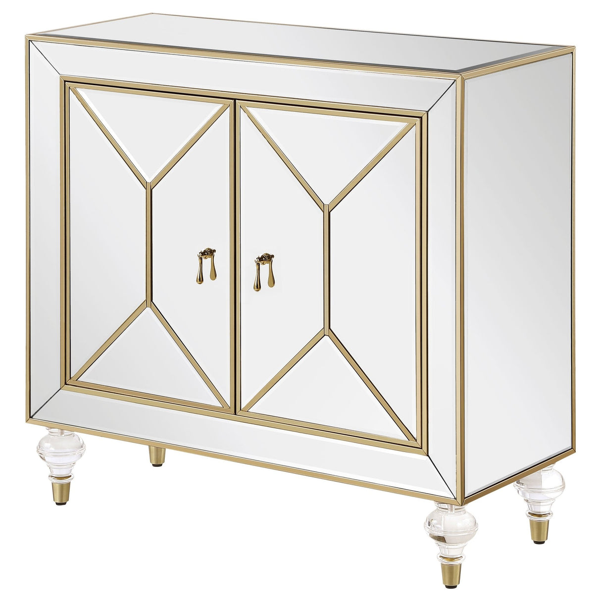 Lupin 2 - door Accent Cabinet Mirror and Champagne - 951854 - image - 6