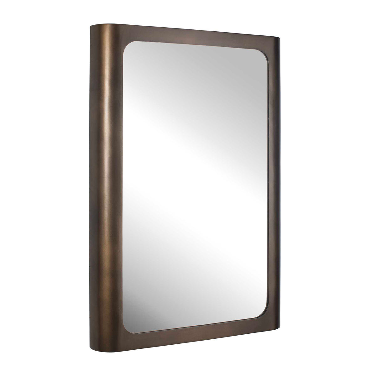 Fischer Curved Edge Mirror - Bronze by Uttermost - View 3