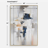 Waterfront Geometric Abstract Art - Gray by Uttermost - View 8