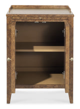 Archives Two-Door Nightstand - Dark Brown / Beige by Hooker Furniture - View 5