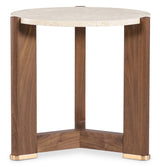 Eleana Round End Table Medium Wood - Beige / Dark Brown by Hooker Furniture - View 1