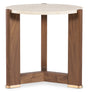 Eleana Round End Table Medium Wood - Beige / Dark Brown by Hooker Furniture - View 1