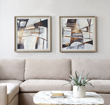 Vetrina Framed Abstract Prints (Set of 2) - Gray by Uttermost - View 2