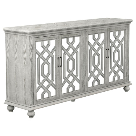 Melanie 4 - door Accent Cabinet Antique White | Coaster | Home Elegance USA