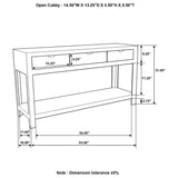 Console Table - Esther 3-drawer Storage Console Table Natural Sheesham