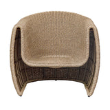 Tropic Golden Flax Outdoor Lounge Chair - Light Brown / White by Uttermost - View 11