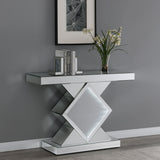 Andorra Console Table with LED Lighting Silver | Coaster | Home Elegance USA