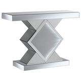 Andorra Console Table with LED Lighting Silver | Coaster | Home Elegance USA