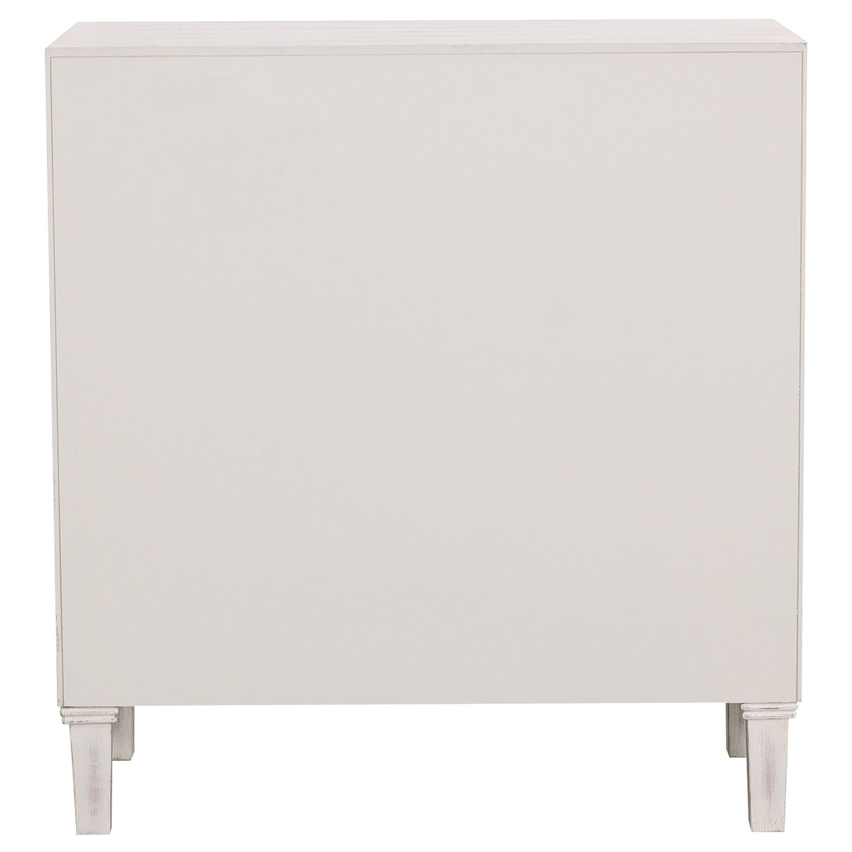 Accent Cabinet - Clarkia Accent Cabinet with Floral Carved Door White