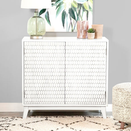 Gambon Rectangular 2 - door Accent Cabinet White | Coaster | Home Elegance USA