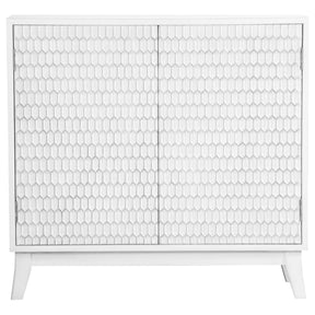 Gambon Rectangular 2 - door Accent Cabinet White | Coaster | Home Elegance USA