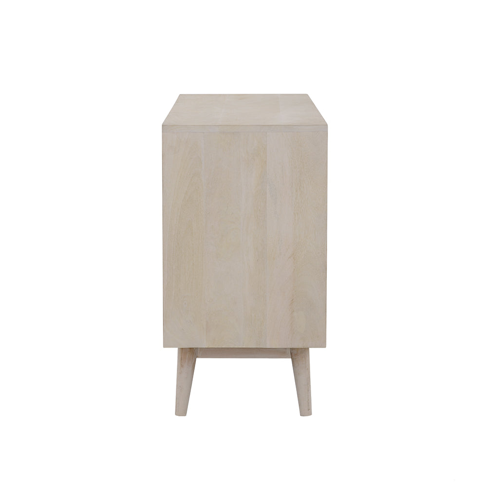 Accent Cabinet - Ixora 2-door Accent Cabinet White Washed and Black