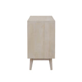 Accent Cabinet - Ixora 2-door Accent Cabinet White Washed and Black