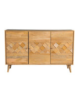 Alyssum Checkered Pattern 3 - door Accent Cabinet Natural | Coaster - 953460 - Home Elegance USA - 1