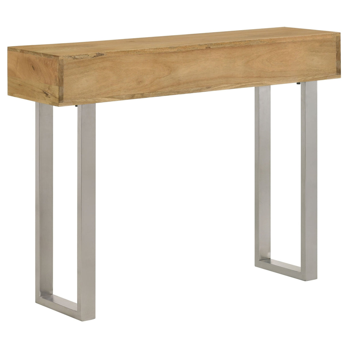 Console Table - Draco Console Table with Hand Carved Drawers Natural