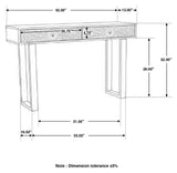 Console Table - Draco Console Table with Hand Carved Drawers Natural