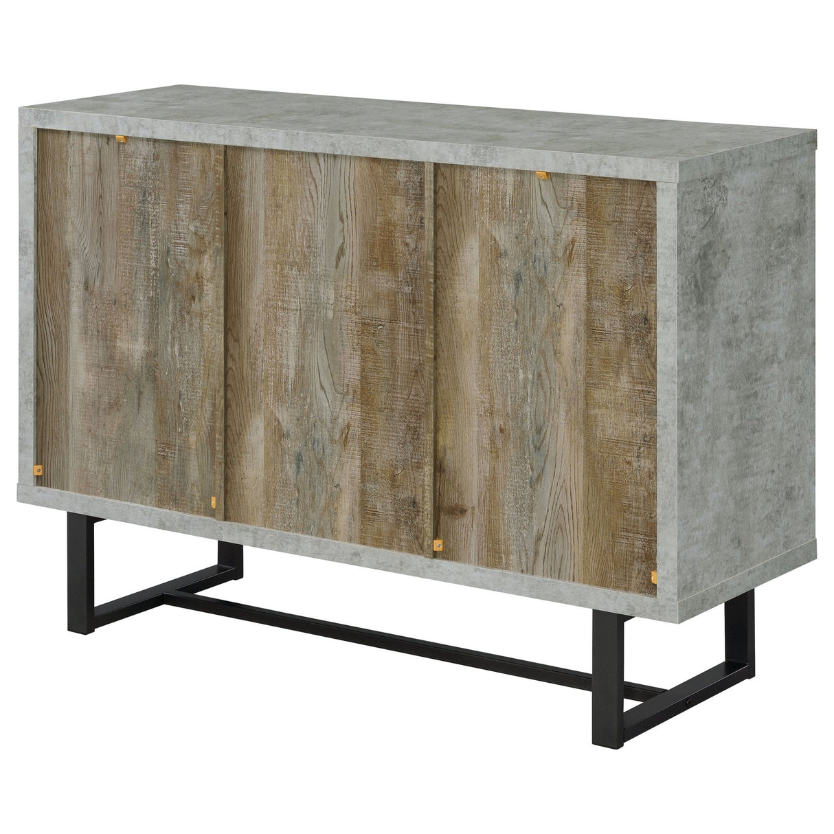 Abelardo 3 - drawer Accent Cabinet Weathered Oak and Cement | Coaster | Home Elegance USA