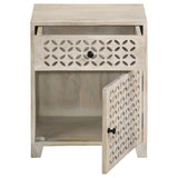 Accent Cabinet - August 1-door Accent Cabinet White Washed