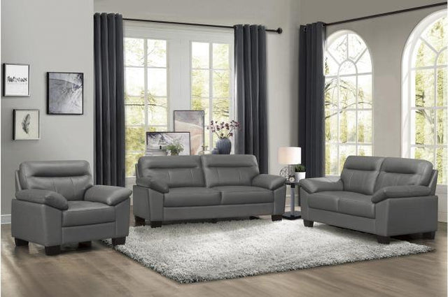 Denizen 3 Piece Sofa Set In Dark Gray 9537Dgy - 3 - 2 - 1 | Homelegance | Home Elegance USA