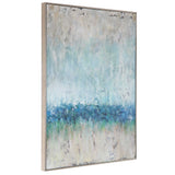 Tidal Wave Abstract Art - Blue / Light Brown by Uttermost - View 4