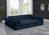 Beckham - Modular Sectional 6 Piece - Navy | Home Elegance USA