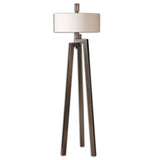 Mondovi Modern Floor Lamp - Dark Brown / Beige by Uttermost - View 1